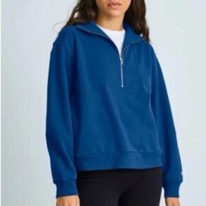 Everlane Half Zipped Sweatshirt in blueWomen's Blue